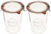 Weck Canning Jars 743 - Mold Jars made of Transparent Glass - Eco-Friendly - Storage for Food, Yogurt with Air Tight Seal and Lid - 3/4 Liter Tall Jars Set - Set of (2 Jars)