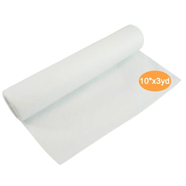 New brothread Wash Away - Water Soluble Machine Embroidery Stabilizer Backing &amp; Topping 10" x 3 Yd roll - Light Weight - Cut into Variable Sizes for Machine Embroidery and Hand Sewing