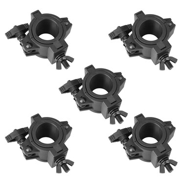 MOUNTAIN_ARK 5 Pack 33lb Stage Light Clamps for DJ Par Light Plastic O Clamp Fit 1" 1-1/2" 2" OD Pipe