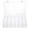Gospire 36 Grids Clear Plastic Jewelry Box Organizer Storage Container with Removable Dividers (36 Grids - Clear)