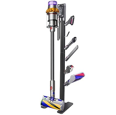 XIGOO Storage-Stand-Docking-Station-Holder Compatible with V15 V10 V8 V7 V6 Cordless Vacuum Cleaners &amp; Accessories, Stable Metal Bracket Organizer Rack, Brushed Black