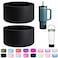 LONPARRY 2-Pack Silicone Boot for Stanley 40 30 oz Quencher Adventure Tumbler, Stanley IceFlow 30 20 oz, Stanley Cup Protector Black