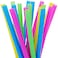 100 Extra Large Plastic Bubble Tea Smoothie Straws, 1/2" Wide X 8 1/2" Long Boba Straws