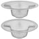 2 Pack - 4.5" Top / 3" Mesh Basket - Kitchen Sink Drain Strainer Stainless Steel Large Food Catcher. Fast Flow and Effective Full Mesh Basket