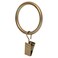 Ivilon Drapery Curtain Clip Rings - Clips Ring for Panels 1.7", Set of 14 Warm Gold