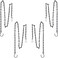 Outus Hanging Chain for Hanging Bird Feeders, Birdbaths, Planters and Lanterns, 4 Pack (35 Inch, Black)