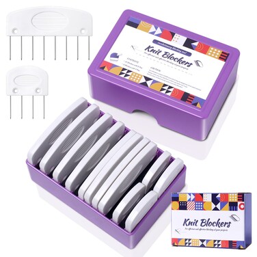 20Pcs Knit Blocking Pins Kit, Knit Blockers Pins Kit, Knit Blocking Combs, Blocking Pins for Knitting &amp; Crochet Projects, Knit Blocking Pins for Blocking Mats, Crochet Blocking Pins