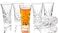 JAIEF Tequila Glasses Heavy Base Shot Glass Cordial Glasses 2 OZ (Set of 6)