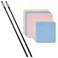 CONLI Flute Cleaning Kit 2 Flute Cleaning Rods with 6 Pack Flute Cleaning Cloth Musical Instruments Polishing and Cleaning Accessories - Pink, Yellow, Blue