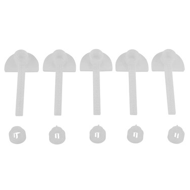 TOPINCN Bee Feeder Set Water Dispenser Duckbilled Beehive Bee Feeding Tools ABS Plastic Beekeeping Equipment Transparent 5Pcs/Set