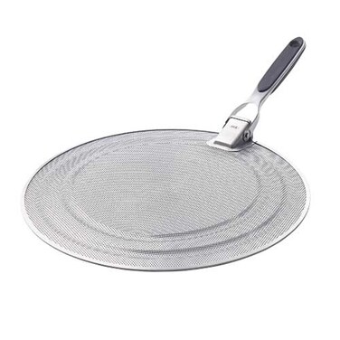 OXO Good Grips Stainless Steel Splatter Screen with Folding Handle, Silver