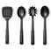 OXO Good Grips 4-Piece Nylon Tool Set, 2.3, Black