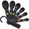 OXO International 11110801 Good Grips Measuring Spoon Set, Black Plastic, 6-Pc. - Quantity 1