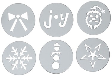 OXO Good Grips Cookie Press Holiday Disk Set, Metallic