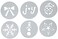 OXO Good Grips Cookie Press Holiday Disk Set, Metallic