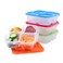 Bentgo Easyboxes 4-Compartment Snack Containers - 8-Piece Set with 4 Trays &amp; 4 Custom-Fit Lids to Seal in Freshness - Reusable Food Storage &amp; Meal Prep Bento BPA-Free Containers (Classic)