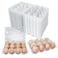 KUKLIPJIM 120 Pack Bulk Egg Cartons, Clear Plastic Chicken Egg Holders, Egg Tray Carton Holder for Home &amp; Kitchen, Farm &amp; Market Use, An Eco-Friendly Egg Storage Solution, 12 Grids