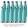 MEWAY 17oz Sport Water Bottle 12 Pack Vacuum Insulated Stainless Steel Sport Water Bottle Leak-Proof Double Wall Cola Shape Water Bottle,Keep Drinks Hot &amp; Cold (Light Blue,12 Pack)