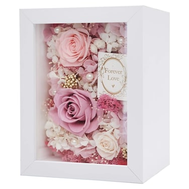 Shadow Box Frame in White, Wooden Frame Box for Display Dried Flowers, Plant Specimen, Memory Photos, Memory, Wedding, Love, Medal, Bouquet, Trinket on Wall or Tabletop (4x6)