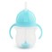 Munchkin Any Angle Sippy Cup for Toddlers, Weighted Straw Trainer Cup with Click Lock Lid, 7 Ounce, Blue