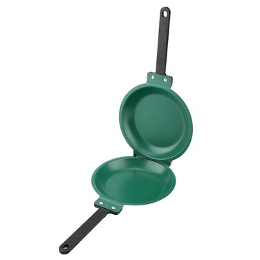 Steel Double Sided Pan, Pancake Maker, Nonstick Easy to Flip Pan, Frying Pan for Pancakes, Omelets, Frittatas &amp; More! Pancake Pan Dishwasher