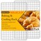 2PCS Cooling Racks for Cooking and Baking - 10" x 15"Heavy Duty Stainless Steel Wire Rack for Baking, Grilling, Roasting - Oven &amp; Dishwasher Safe - Fits Jelly Roll Sheet Pan-Silver
