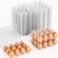 50 Pack Plastic Egg Cartons Cheap Bulk 12 Count Clear Blank Egg Containers for Chicken Eggs, Reusable Egg Holder for Home Ranch Farm Commercial Market Display, Plastic Egg Packaging for Craft Projects