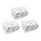 ITTAHO 3 PCS Window Scrubber Refill Sleeve, Professional Microfiber Cover Window Washer Replacement Cover (White &amp; Gray) - 11 Inch