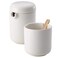 BonJour Ceramic Coffee and Tea Sugar and Creamer Set, Matte White, 2 Piece