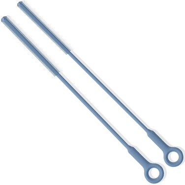 Raymeefa Straw Cleaner,Extra Long Straw Cleaner Brush,Reusable Silicone Straw Cleaner,Crevice Brush,Soft Straw Cleaning Brush,Sturdy Brush to Clean Straws (Blue)