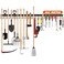 TVKB 68'' All Metal Garden Tool Organizer Adjustable Garage Tool Organizer Wall Mount Garage Organizers and Storage with Hooks Tool Hangers for Garage