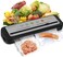 2023 Updated Vacuum Sealer Machine, MEGAWISE Food Sealer w/Starter Kit, Dry &amp; Moist Food Modes, Compact Design with 10 Vacuum Bags &amp; Bulit-in Cutter(Grey)