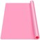 Gartful Pink Oversize Silicone Mat 27.6" x 19.7", Silicone Sheet for Crafts, Nail Arts, Painting, Epoxy Resin Jewelry Casting Mat, Countertop Protector, Table Placemat Pad, Nonstick Nonskid