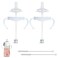 Straw Cup Conversion Kit for Philips Avent Natural Baby Bottle 2-Count   Soft Silicone Straw Top Nipples, Weighted Any Angle Straw Ball, Bottle Handles and Straw Cleaning Brush   6+ months (Straw Top)
