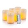 Enpornk Flameless Flickering LED Candles 3" X 4" with 10-Key Remote Control Timer Classic Pillar Optical Fiber Wick Real Wax Battery Operated Candles, Ivory Color, Set of 6