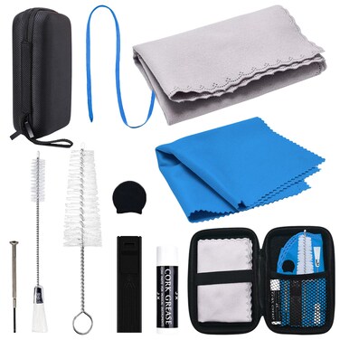 SKYNEO Clarinet Cleaning Kit, Saxophone Cleaning Kit, Clarinet &amp; Saxophone Care Kit, Maintenance Kit with Case for Wind &amp; Woodwind Instrument