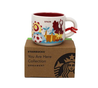Starbucks You Are Here Series Spain Ceramic Demitasse Ornament Mug, 2 Oz