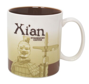 Starbucks Global Icon Series Xi'An Ceramic Mug, 16 Oz