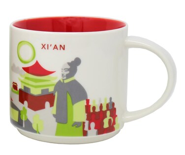 Starbucks You Are Here Series Xi'An Ceramic Mug, 14 Oz