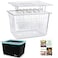 HOMENOTE Container 12 Quart with Lid &amp; Rack and Sleeve - BPA Free Complete Sous Vide Accessories Kit with Cookbook For Anova and Most Sous Vide Cookers