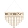 LIOOBO Wooden Birthday Reminder Calendar Plaque Sign Board Wall Hanging Family Decor Plaque (A)
