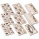 Frebeauty Jewelry Organizer Tray,Stackable Velvet Jewelry Trays,Drawer Inserts Earring Organizer For Women Jewelry Storage Display Case for Rings Stud Necklaces,Set of 9(Beige)
