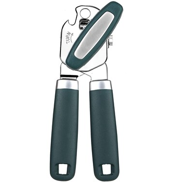 Can Opener,Professional 3-In-1 Multifunctional Manual Can Openers Bottle Opener,Kitchen Durable Stainless Steel Heavy Duty Can Opener Smooth Edge for Kitchen Seniors Friendly (Dark Green)