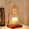 GODONLIF Candle Warmer Lamp, Dimmable Candle Lamp Warmer, Adjustable Height, Timer, Bedroom Living Room Home Decor Wax Melt Warmer for Scented Wax with 2 Bulbs, Gold