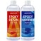 JANCHUN Crystal Clear Epoxy Resin Kit 16oz, Bubble-Free, Anti-Yellowing, Self Leveling Easy Mix 1:1 Coating and Casting Resin for Table Top, Molds, Tumbler Crafts, Painting, Jewelry, DIY Gifts