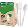 BIOCEAN 100% Compostable No Plastic Knives Forks Spoons Utensils, The Heavyweight Heavy Duty Flatware is Eco Friendly Products for Lounge Party Wedding BBQ Picnic Camping.