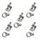 5Pcs C-Clamps;C Clamp Stainless Steel, Beam Clamp.Comes with Stainless Steel Screw Ring That Can Withstand 100 Pounds(medium)