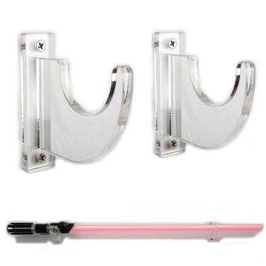 WANLIAN Lightsaber Stand Wall Mount, Acrylic Lightsaber Display Stand, Clear Sword Stand Wall mount