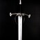 KAFENDA Acrylic Sword Wall Mount Plaque - Medieval Knights Sword And Shield Wall Hanger Holder