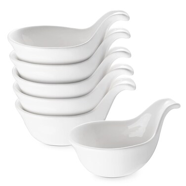 DOWAN Soy Sauce Dish, Charcuterie Bowls, 3 Oz Dipping Bowls with Handles, Small Bowls for Side Dish, Dipping, Serving, Spice, Sauce, Ingredient, Mini Tiny Bowls